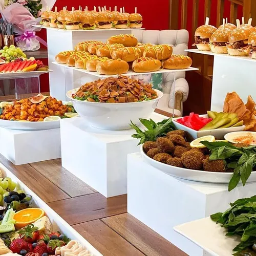 Set of 3 Food Risers Display Stands Set  