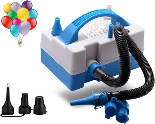 Electric Balloon Pump,Portable Dual Nozzle Electric Balloon Inflator/Blower with Multipurpose Hose Extension for Party Decoration