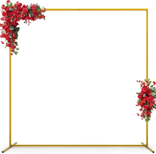 Party Rentals - 6.6FT x 6.6FT Square Arch Gold