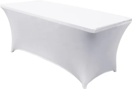 White Fitted TableCover for 6ft Tables 