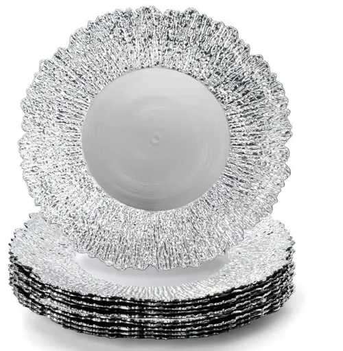 Rental - Event Charger Plates Silver Charger Plates 