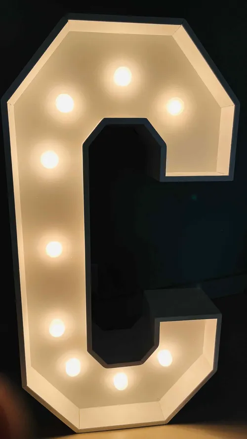 Rental Light-up Marquee Alphabet Party Decoration Letter C