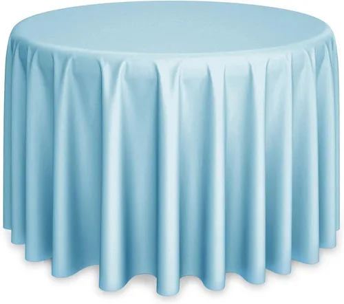 Light Blue  Round 120inch Table Cover