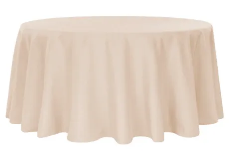 Champagne Round 120inch Table Cover