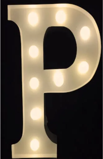 Rent Light-up Marquee Alphabet Party Decoration Letter P