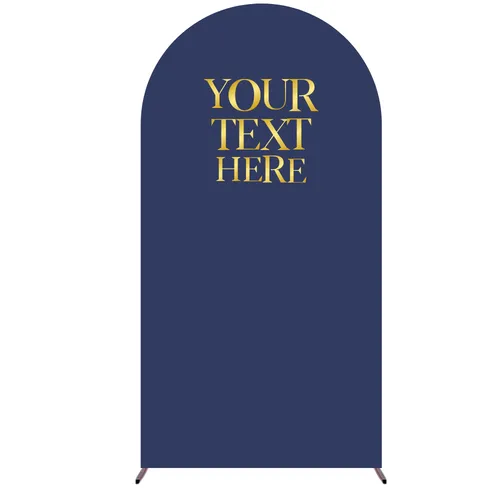Party Rental Wood / Fabric Navy Blue  Single 7ft x 4ft Arch Backdrop  