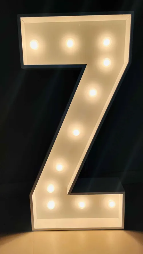 Rental Light-up Marquee Alphabet Party Decoration Letter Z