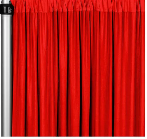 Party Drapes - Red Rental 