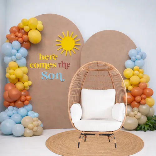 Bundle Here Comes The Son Collection Baby Shower Balloon Backdrop Combo Bundle  