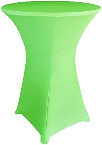 Rental - High Boy Cocktail Fitted Table Cover - Lime Green