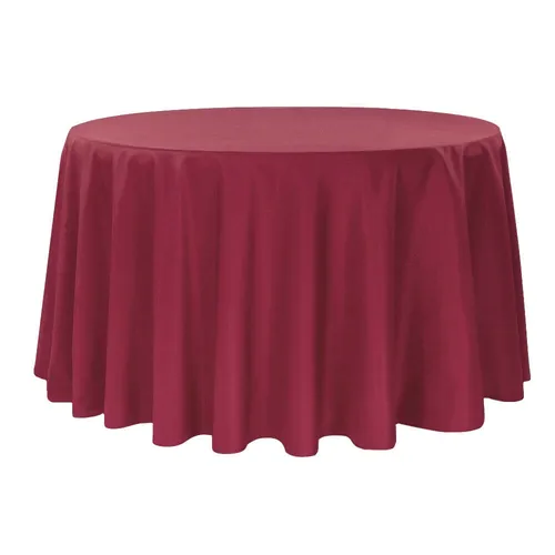 Burgundy Round 120inch TableCover 