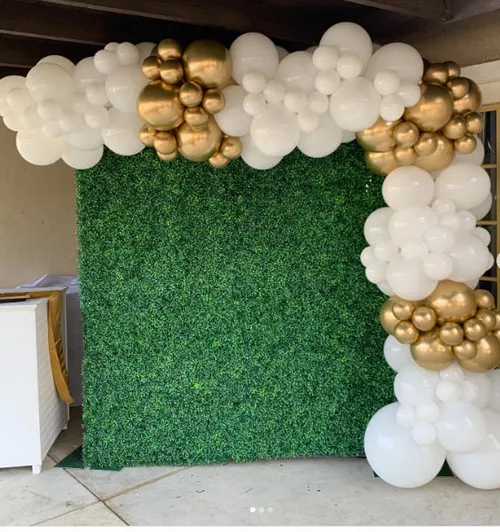 Party Rental Boxwood Greenery Flower Grass Wall Backdrop Only