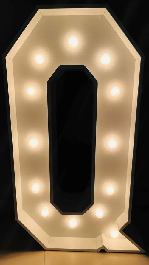 Rental Light-up Marquee Alphabet Party Decoration Letter Q