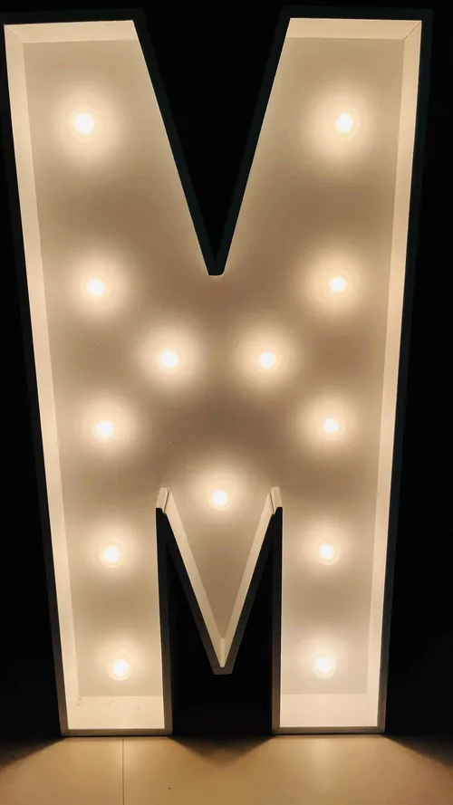 Rental Light-up Marquee Alphabet Party Decoration Letter M