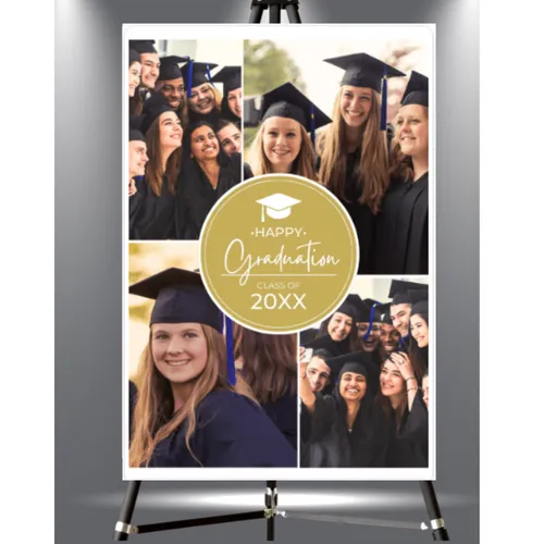 4Photo Graduation Collage Welcome Sign Printed Foam Board (20x30inches)