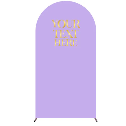 Party Rental Wood / Fabric Lavender Single 7ft x 4ft Arch Backdrop
