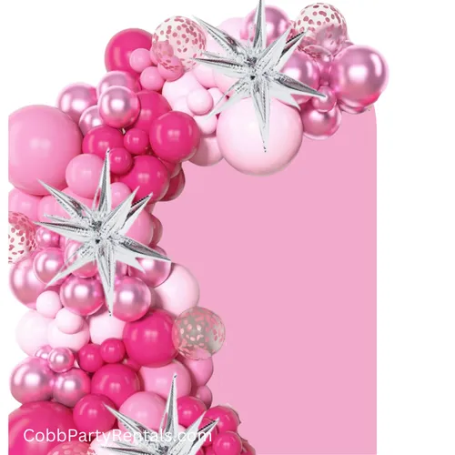 Grab and Go Balloon Garland Only - Pink and Metallic Pink Combo