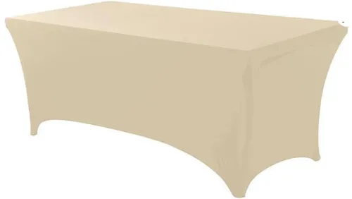 Beige Fitted TableCover for 6ft Tables 