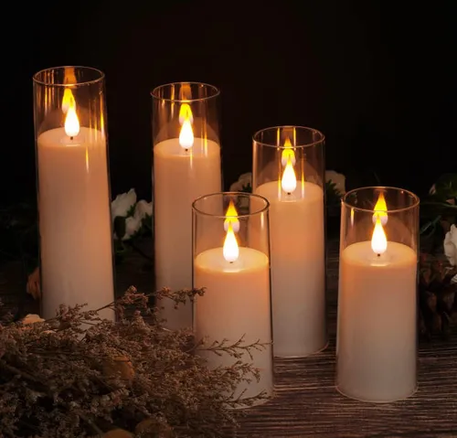 Flameless Candles - Set of 5