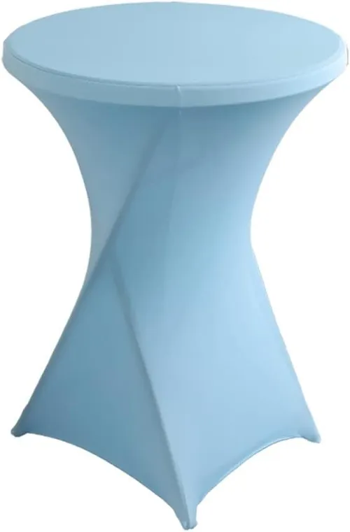 Rental - High Boy Cocktail Fitted Table Cover - Light Blue 