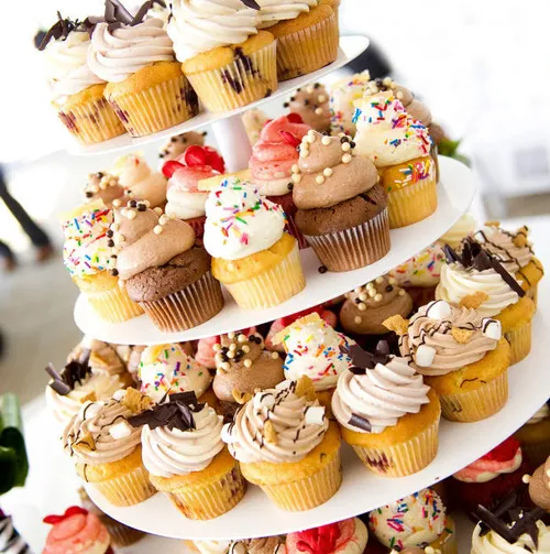 Rental Weddings Birthday Parties Holidays Baby Shower 5 Tier Round Cupcake & Dessert Tower Display Stand Marietta GA 