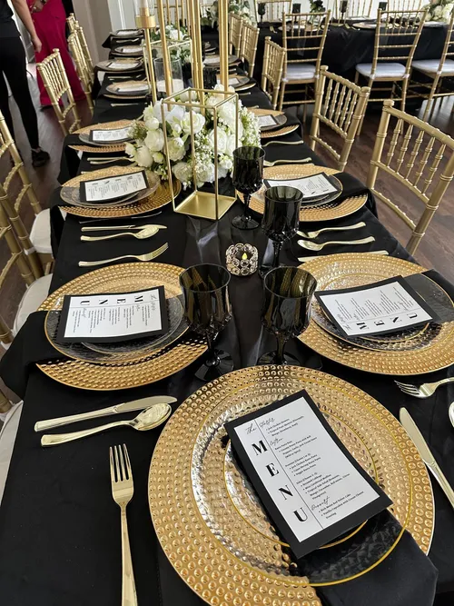 Rental - Event Charger Plates Gold Charger Plates