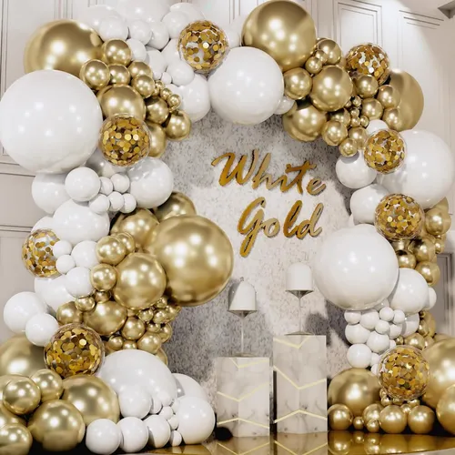 Sand and Gold Premade Grab and Go Balloon Garland – Ready-To-Use Balloon Decor for Atlanta Events, Birthdays, Baby Showers & Weddings