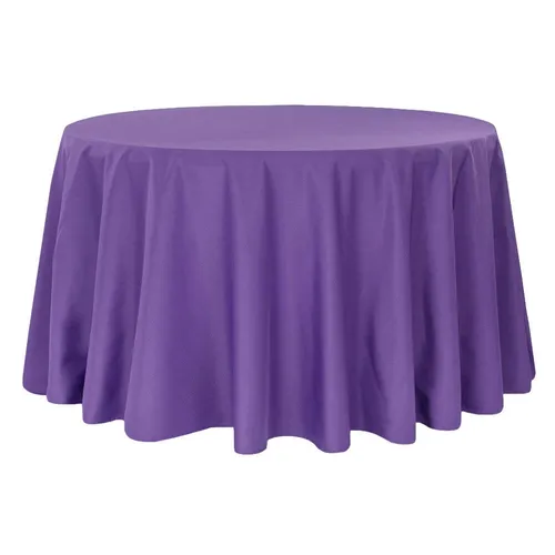 Purple Round 120inch TableCover 