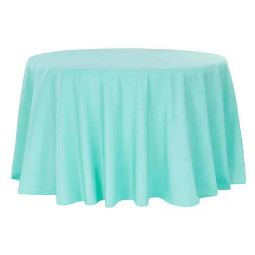 Aqua Round 120inch TableCover 