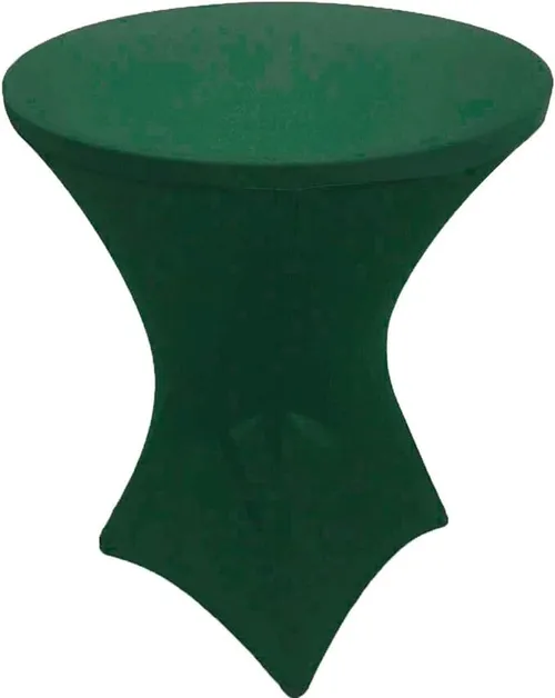 Rental- High Boy Cocktail Fitted Table Cover - Hunter Green 