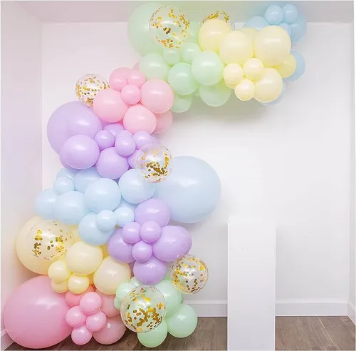 Premade Ready to Hang Grab and Go Balloon Garland Only Pastel Balloon Arch Garland