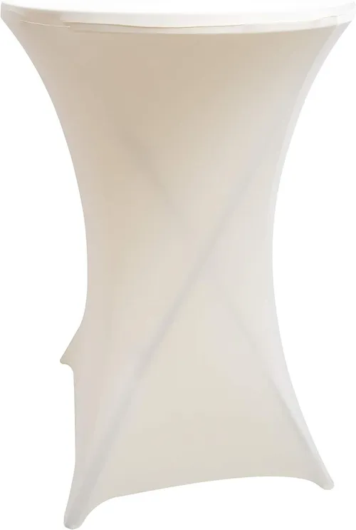 Rental - High Boy Cocktail Fitted Table Cover - Beige 