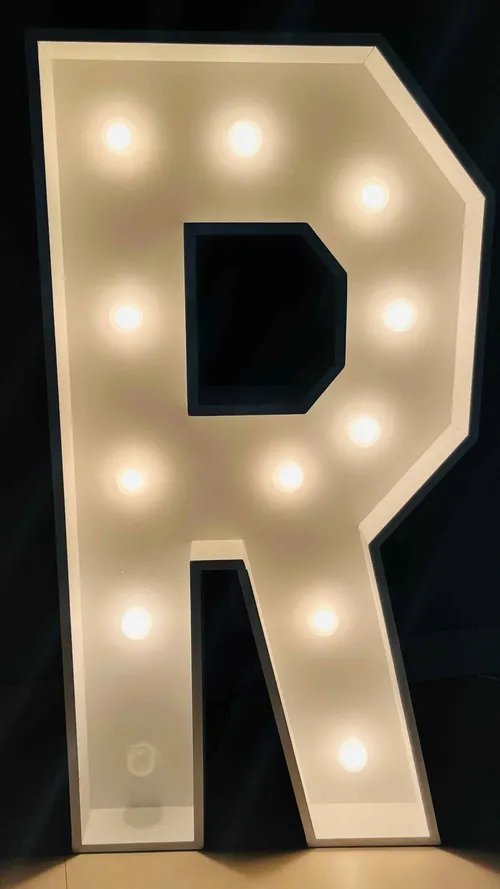 Rental Light-up Marquee Alphabet Party Decoration Letter R