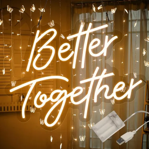 Party Rental - Better Together Light Up Sign 