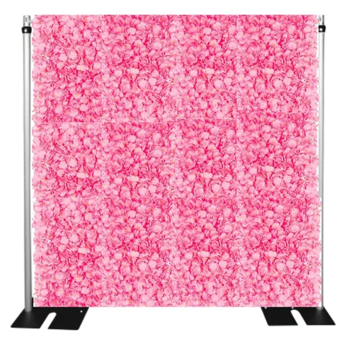 Party Rental - Pink Flower Wall 8 x 8 with Mounting Frame