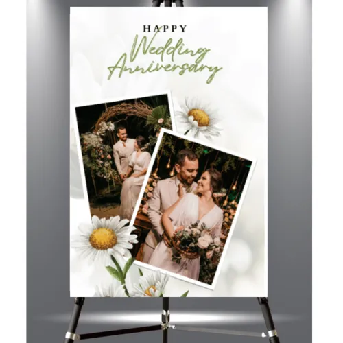 Daisy Flower 2Photo Printed Foam Board (20x30inches)