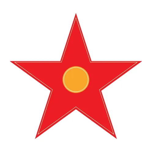 Hollywood Star Backdrop Party Decoration Cutout Prop - 24inches 