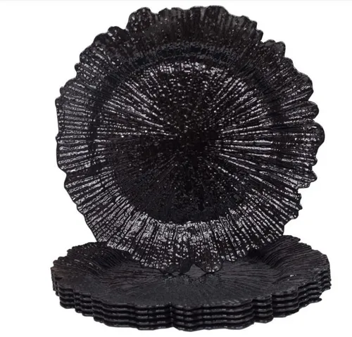 Rental - Black Charger Plates 