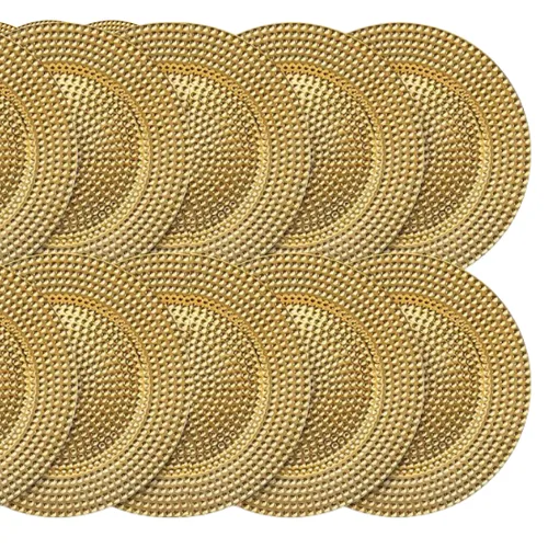 Bundle of 50 Gold Charger Plates 