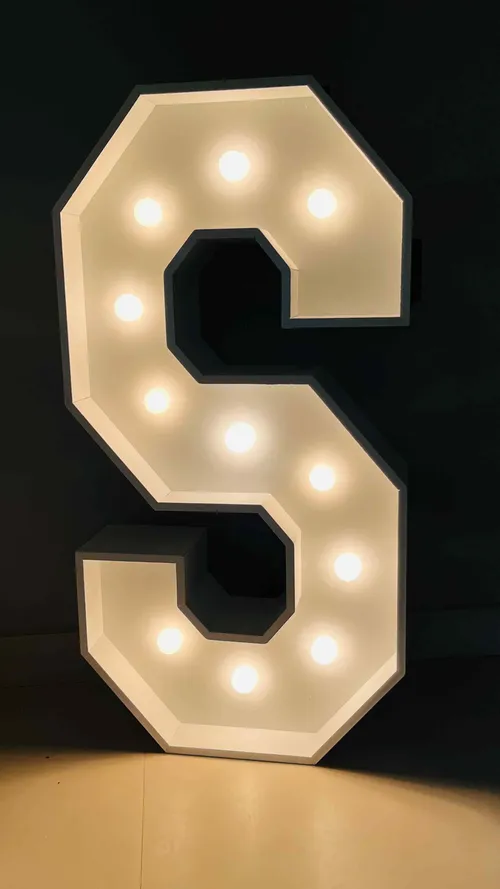Rent Light-up Marquee Alphabet Party Decoration Letter S