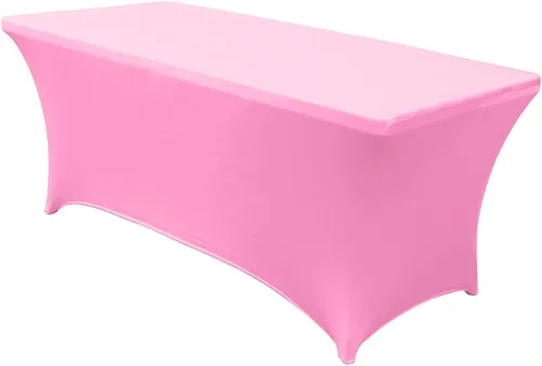 Light Pink Fitted TableCover for 6ft Tables 