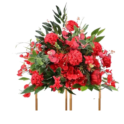 Red & Green Floral Arrangement -Tall 