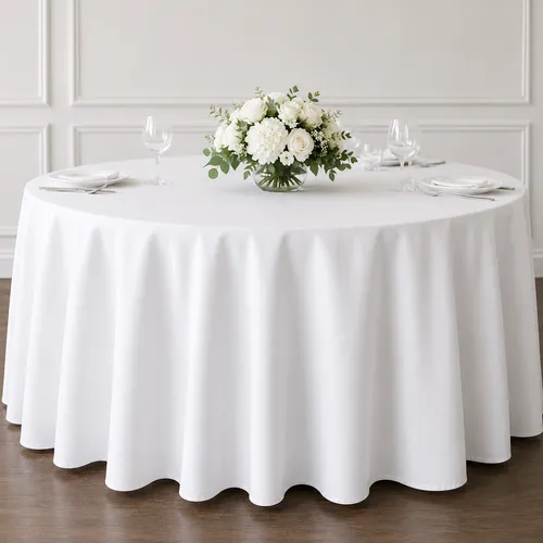 Wedding Round Table Linen Rental in Marietta, GA | Professionally Steamed Table Covers