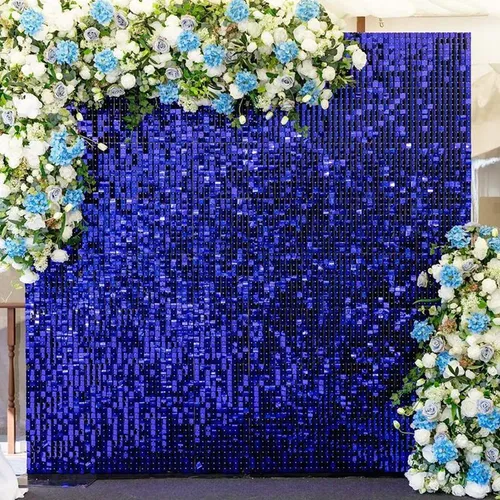 Rental - Royal Blue  Shimmer Wall Backdrop 