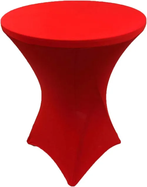 Rental - High Boy Cocktail Fitted Table Cover - Red 