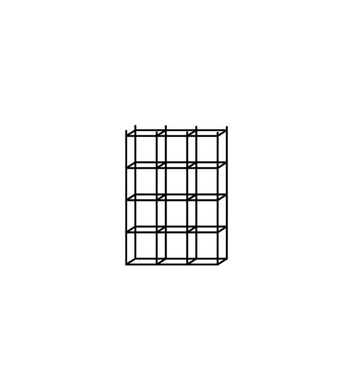 Estrutura ferro quadriculada Modelar 1,5x2m