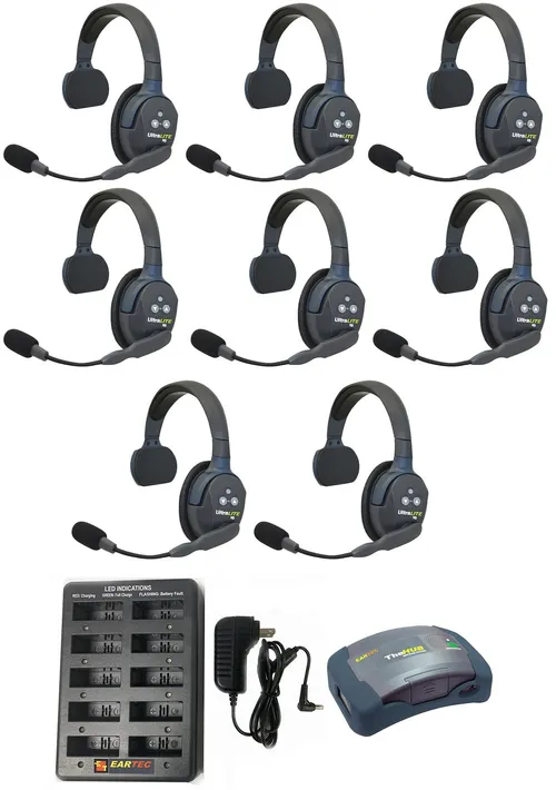 Full-duplex wireless intercom system battery charger 