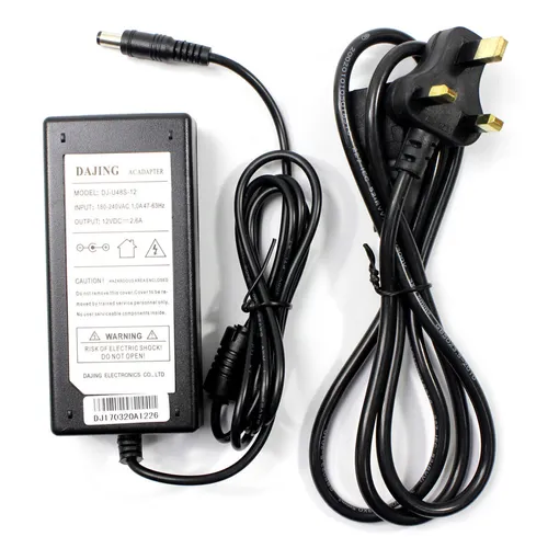 Dajing AC Adapter Cable (In. 100-240VAC, 1.0A/ Out. 12VDC, 2A)
