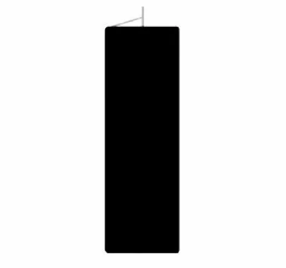 Black Solid Flag 24 x 72