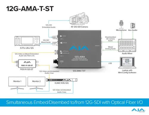 AJA Audio embedder/Disembedder
